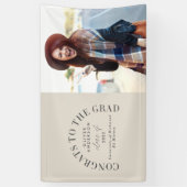 Moderner geometrischer typografischer Foto Bogen A Banner (Vertikal)