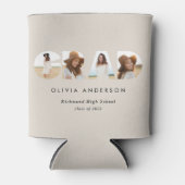 Moderner geometrischer typografischer Foto Bogen A Dosenkühler (Vorderseite)