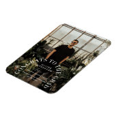 Moderner geometrischer typografischer Foto Bogen A Magnet (Linke Seite)