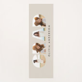 Moderner geometrischer typografischer Foto Bogen A Yogamatte (Vorderseite)