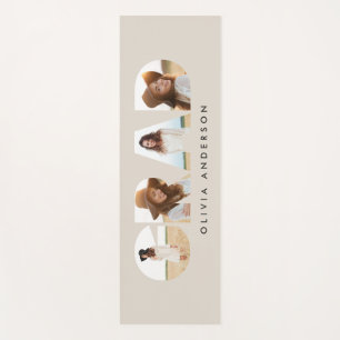 Moderner geometrischer typografischer Foto Bogen A Yogamatte