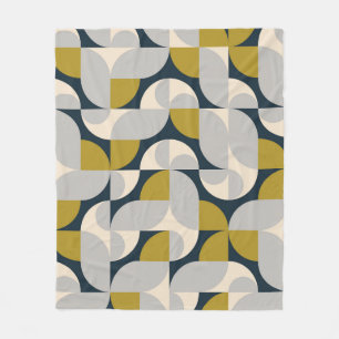 Moderner geometrischer Vintager Retro-Hintergrund Fleecedecke