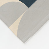 Moderner geometrischer Vintager Retro-Hintergrund Fleecedecke (Ecke)