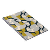 Moderner geometrischer Vintager Retro-Hintergrund Notizblock (Rechte Seite)