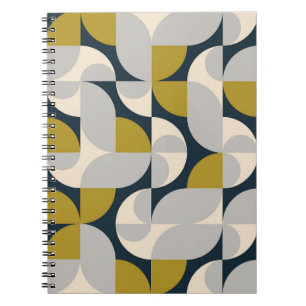 Moderner geometrischer Vintager Retro-Hintergrund Notizblock