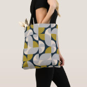 Moderner geometrischer Vintager Retro-Hintergrund Tasche (Von Nahem)