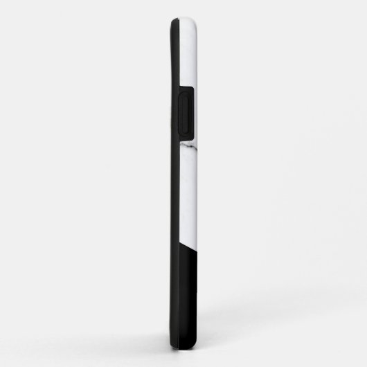 Moderner geometrischer violetter Schwarz-weißer Ma Case-Mate iPhone Hülle (Hinten/Rechts)