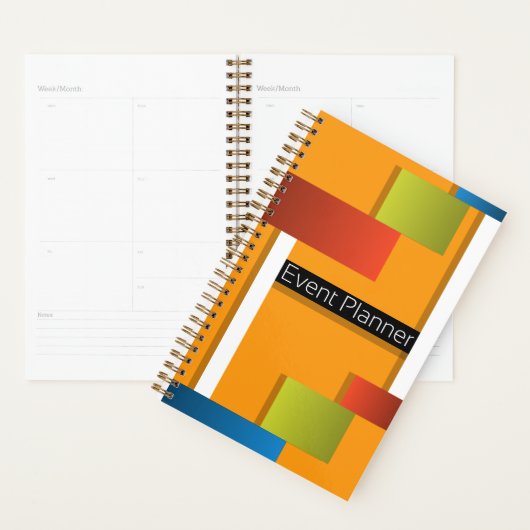 Moderner geometrischer Wochen- und Monatsplaner Planer (Anzeige)