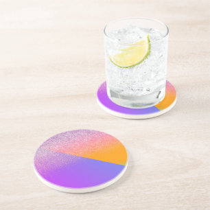 Moderner geometrischer zweiteiliger Ombre-Dreieck- Getränkeuntersetzer