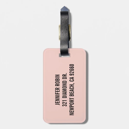 Moderner Gepäckanhänger (Rückseite vertikal)