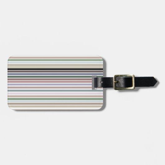 Moderner Gepäckanhänger mit Streifen (Vorderseite horizontal)