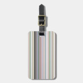Moderner Gepäckanhänger mit Streifen (Vorderseite vertikal)
