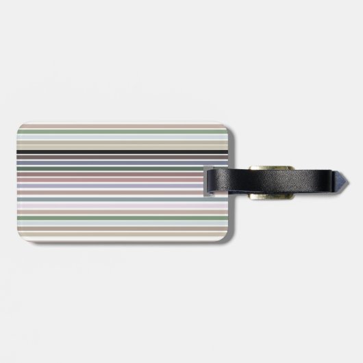 Moderner Gepäckanhänger mit Streifen (Rückseite horizontal)