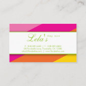 Moderner Geschäfts-Karten-Salon-Wellness-Center Visitenkarte (Rückseite)