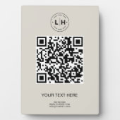 Moderner Geschäfts-QR-Code Fotoplatte (Vorderseite)