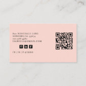 Moderner Geschäftskonsultant Foto QR Code Visitenkarte (Rückseite)