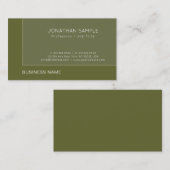 Moderner Geschäftsmann Director Ceo Luxury Elegant Visitenkarte (Vorne/Hinten)