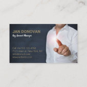 Moderner Geschäftsmann Lässiger Key Account Manage Visitenkarte (Rückseite)