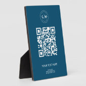 Moderner Geschäftspromotion- QR-Code Fotoplatte (Seite)