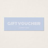 Moderner Geschenkgutschein (Vorderseite)