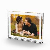 Moderner, gesegneter Script-Foto Fotoblock (Rechts)