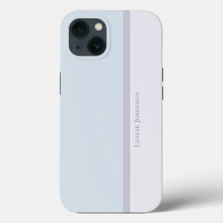 Moderner gestreifter, farbiger und Lila Farbblock iPhone 13 Hülle