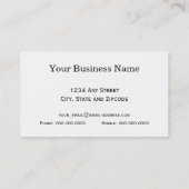 Moderner gestreifter Ölfeld-Entwurf Visitenkarte (Rückseite)