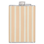 Moderner, gestreifter Vinyl-Flasche aus Gold und C Flachmann (Rückseite)