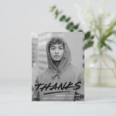 Moderner gestrichener Black Foto Abschluss Vielen  Postkarte (Stehend Vorderseite)