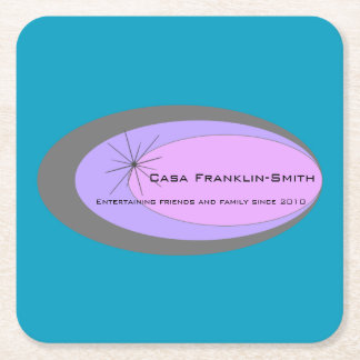 Moderner Getränk-Untersetzer der Mitte des Rechteckiger Pappuntersetzer