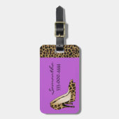 Moderner Gewohnheits-Gepäckanhänger Jaguars Gepäckanhänger (Vorderseite vertikal)