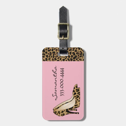 Moderner Gewohnheits-Gepäckanhänger Jaguars Gepäckanhänger (Vorderseite vertikal)