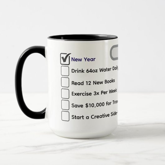Moderner Gewohnheits-Tracker & 10 Meilensteine ben Tasse (Links)