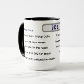 Moderner Gewohnheits-Tracker & 10 Meilensteine ben Tasse (Vorderseite Links)