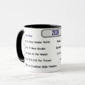 Moderner Gewohnheits-Tracker & 10 Meilensteine ben Tasse (Vorderseite Links)