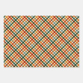 Moderner Gingham-Erntedank Geschenkpapier Set (Vorderseite 2)