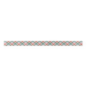 Moderner Gingham Holiday Satinband (Vorderseite)