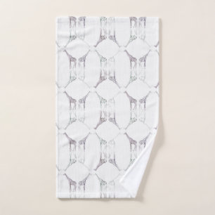Moderner Giraffen-Druck Handtuch