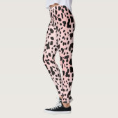 Moderner, Girl-Pink-Schwarz-Kuh-Farm Leggings (Links)