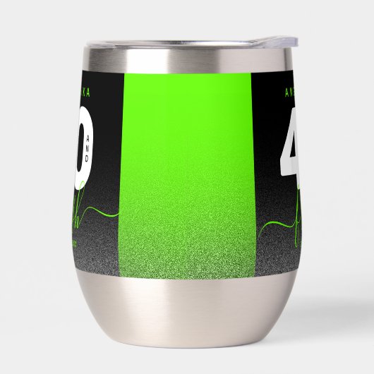 Moderner Girly Bright Green Glitzer 40 und Fresh (Links)