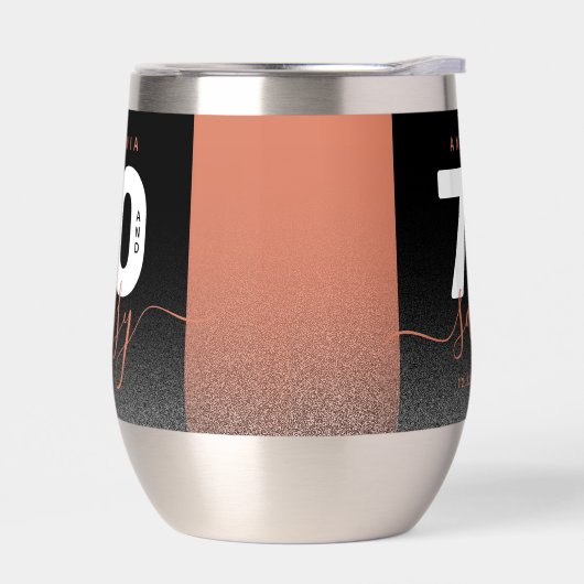 Moderner Girly Copper Glitzer 70 und Sassy (Links)