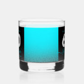 Moderner Girly Ice Blue Glitzer 60 und Sizzling Whiskyglas (Links)