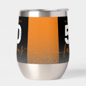 Moderner Girly Orange Glitzer 50 und fabulous (Links)