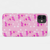 Moderner Girly Pink Cowgirl Western Stiefts Stars Case-Mate iPhone Hülle (Rückseite (Horizontal))