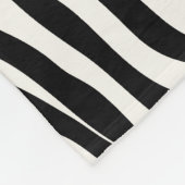 Moderner Girly schwarzer rosa Zebra-Druck Fleecedecke (Ecke)