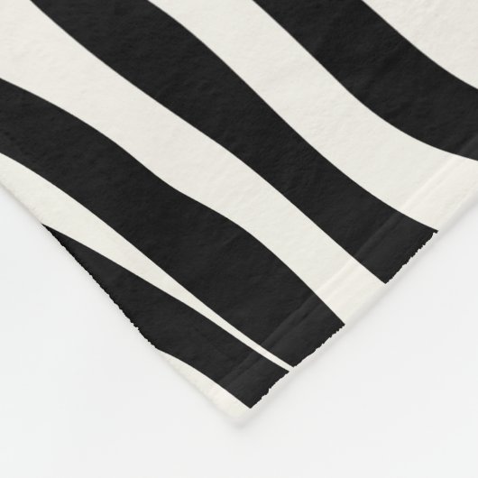 Moderner Girly schwarzer rosa Zebra-Druck Fleecedecke (Ecke)