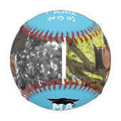 Moderner GLAD GRAD 2 Foto Abschluss Baseball (Rückseite)