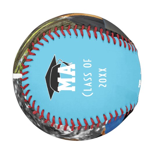 Moderner GLAD GRAD 2 Foto Abschluss Baseball (Vorderseite Links)