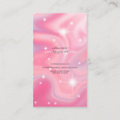 Moderner Glam Iridescent Nails Application Guide B Visitenkarte (Rückseite)