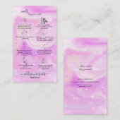 Moderner Glam Iridescent Nails Application Guide B Visitenkarte (Vorne/Hinten)